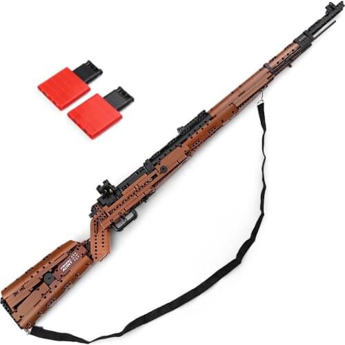 Military Weapons Series Kar98k Sniper Rifle Gun Model Bricks Building Blocks Toys for Children Boys Kids Gifts 1025Pcs