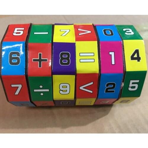 Creative Mathematics Math Teaching Puzzles Cube Kids Educationa Toys for Children Teaching Aid Digital Intelligence Funny Game