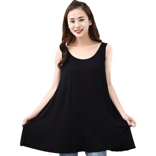 Summer New modal Cotton Womens Sleep Lounge Dress simple solid color Sleepwear woman Nightgowns plus size Sleepshirts XL-6XL