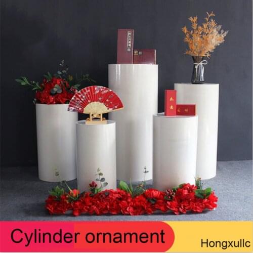 Iron Art Wedding Props Set Cylindrical Dessert Table Cylindrical Dessert Table Birthday Party Display Decorations Stand Set