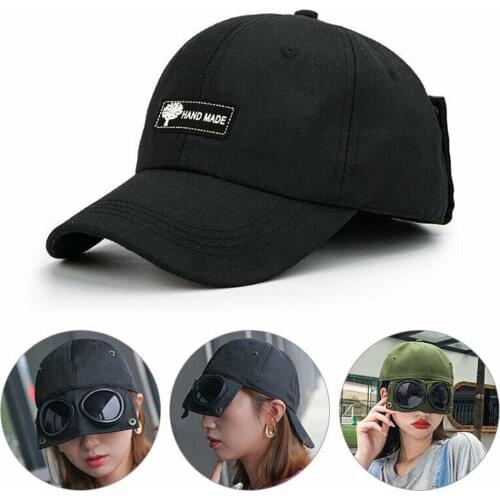 1 Pcs New Aviator Hat Summer Personality Glasses Baseball Cap Female Unisex Sunglasses Cap Male Cap Baseballcap Boys Cap