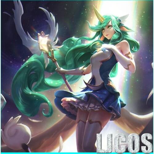 Hot Game LOL Star Guardian Soraka Accessory Headwear Cosplay Props Halloween Carnival Cosplay Party Props Accessories
