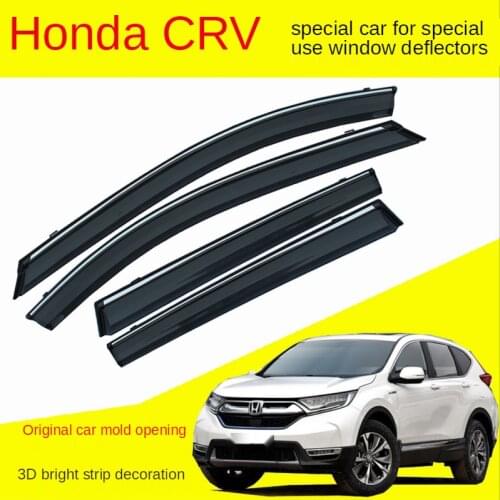 Dedicated to 2007-2011 2012-2016 2017-2021 CRV car window rain eyebrow new exterior electroplating sequin rain cover