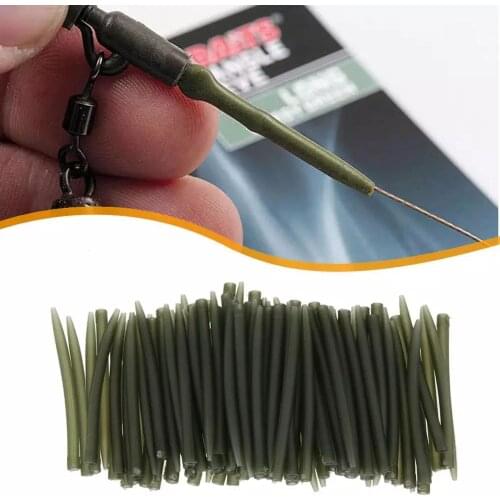 Fishing Hook Sleeve Rubber Tip Tube Positioner Terminal Fishing Anti Tangle Sleeve Swivels Connect Carp Fishing Accessories
