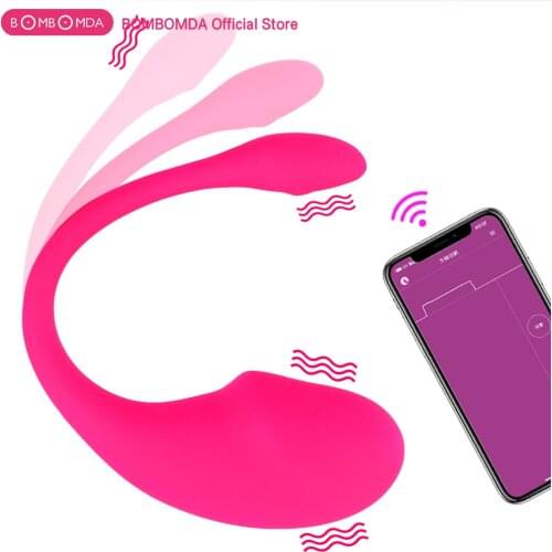 BOMBOMDA Remote Dildo Vibrator Sex Toy for Women APP Remote Control Dildo Toys Vibrating Egg Adults Game, Vibrators for a Couple