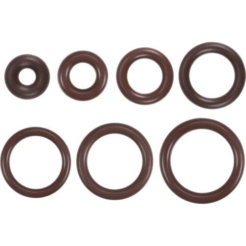Uxcell 10pcs Fluorine Rubber O-Rings OD ID 3mm Width FKM Seal Gasket Brown to Machinery Hydraulic Pneumatic Repairs etc