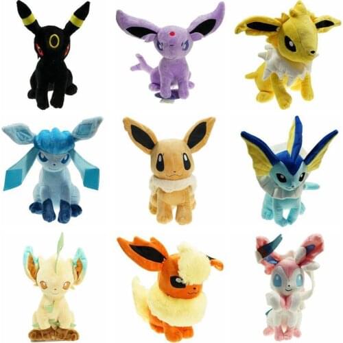 Pokemon 30cm EEVEE Espeon Peluche Umbreon Jolteon Glaceon Vaporeon Flareon Leafeon Stuffed Plush Doll Toys30cm