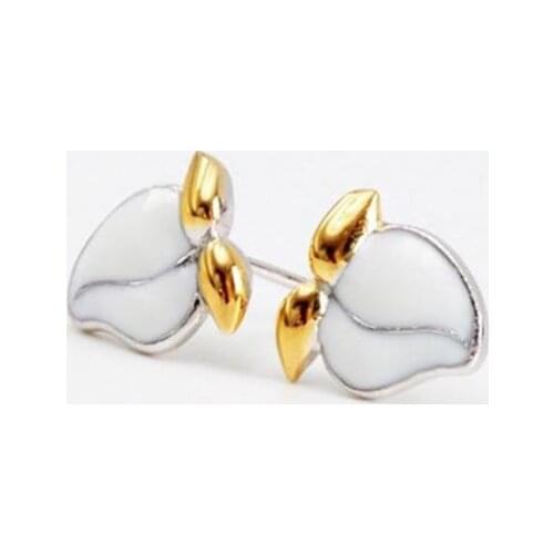 Season Gate 925 Sterling Silver Cute Lovely Fresh Fruit Peach Fashion Earrings for Women Girls Jewelry Gift SE060