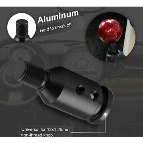 1PC Universal Aluminum Shift Knob Adapter for Non Threaded Gear Shifters 12x1.25mm
