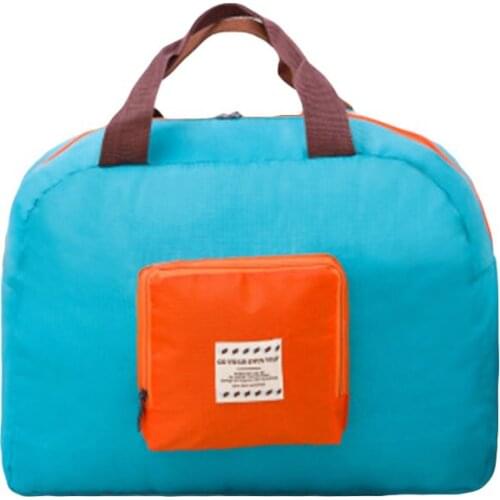 12PCS / LOT Multi-Function Folding Travel Large-Capacity Clothing Storage Bag Female Hand Bill of Lading Shoulder Travel Bag