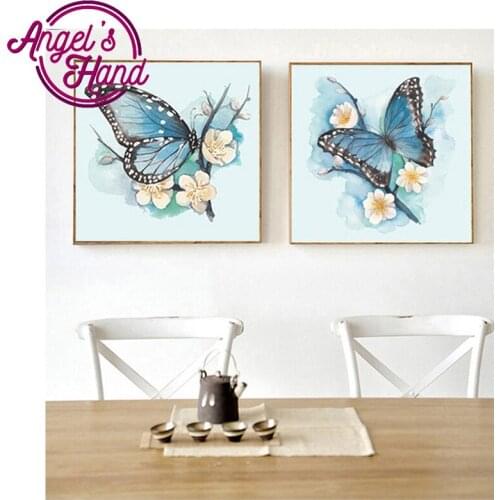 2pcs,diamond embroidery Butterfly,5d diamond painting full diamond mosaic picture of rhinestones cross-stitch christmas gift