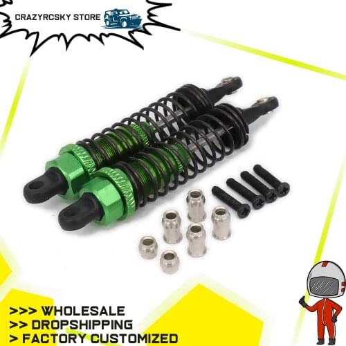 2PCS Oil Adjustable 70mm Aluminum Rear Shock Absorber Damper For RC Car 1/16 Buggy Truck Upgraded Hop-Up Parts Hsp Hpi Losi