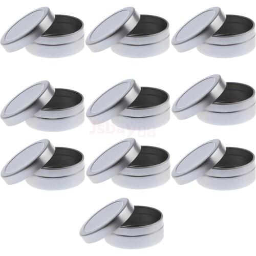 20Pcs Round Aluminum Empty Cans Screw Lid Metal Tins Jars Pot Sample Cosmetic Containers 10/20ml