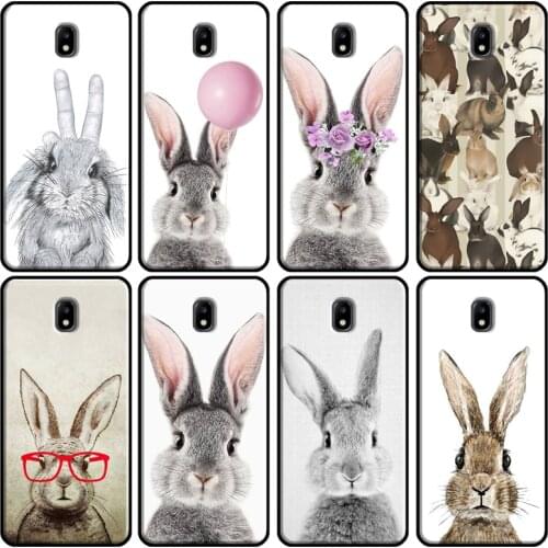 Cute Bunny Rabbit For Samsung Galaxy J5 J3 J7 2017 J1 A3 A5 2016 A8 A6 J4 J6 Plus J2 Core 2018 Phone Case