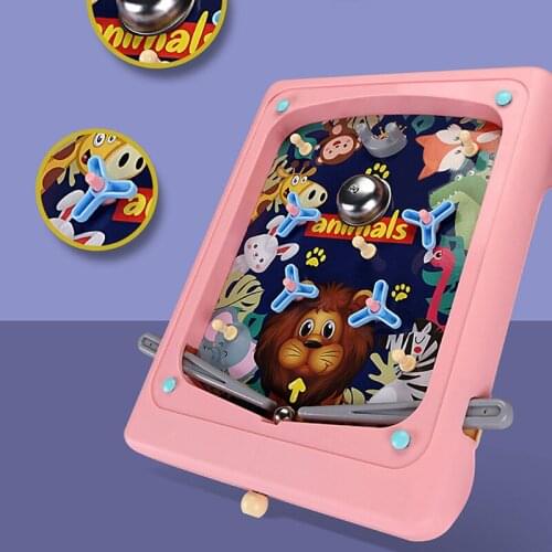 Children Pinball Games Desktop Pinball Game Machine Fun Parent-Kid Interactive Educational Toys Kids Table Shooting Board Games