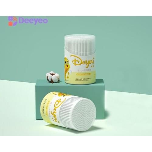 Deyo Double Head Cotton Swab Women Makeup Cotton Buds Newborn Baby Nose Ears Cleaning Tools 200pcs/Pack