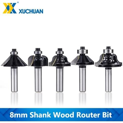 Wood Milling Cutter Chamfer Router Bit 45 Degree CNC Router Bit 8mm Shank For Woodworking Tools Tungsten Carbide Router Bit