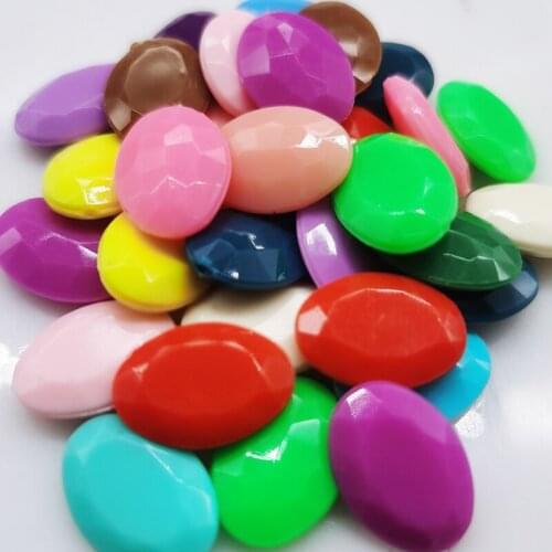 Lot new Cnady Multicolors Oval Shape Acrylic Chunky Charm Pendant Bead for DIY Necklace Jewelry Accessories Garment Crafts