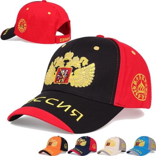 Fashion Baseball Hat Russia Logo Baseball Cap Hip-Hop Snapback Hat Adjustable Visor Hat Couple Hats men and women Sport Caps