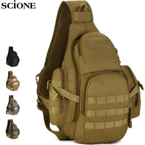 Molle Military Sling Bags Camping Backpacks Molle Travel Bag Belt Single Shouder Assault Outdoor Sports Nylon Computer XA575WA