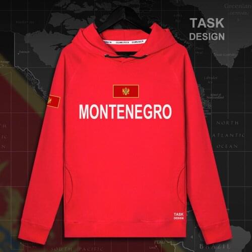 Montenegro MNE Crna Gora Montenegrin ME Black Mountain mens hoodie pullovers hoodies men sweatshirt streetwear clothing Spring