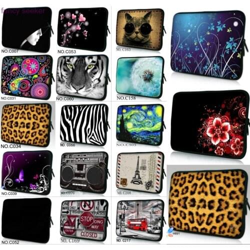 10" 12" 13" 14" 15" 17" Butterfly Print Soft Laptop Bag Tablet Sleeve Case Neoprene Carry Bag For 10-17 Inch Computer Notebook