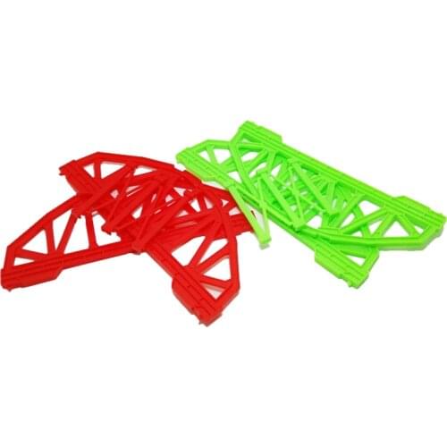 P011 track game scene cute bridge,Applicable plastic piers,It can be combined into a viaduct kids puzzle game Toy 2pcs