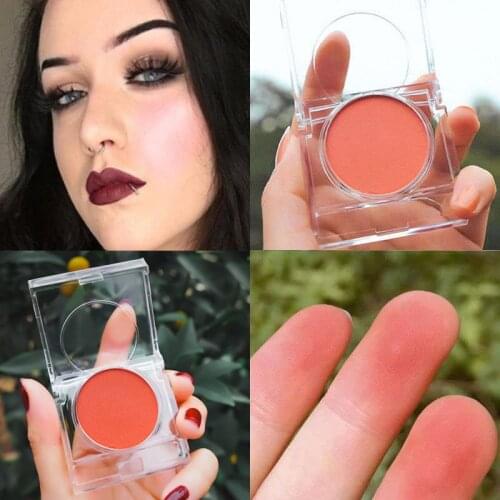 6-color peach blush palette powder waterproof natural easy to color shimmer long-lasting blusher facial makeup blush cosmetics