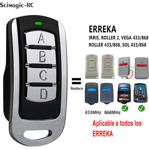 For ERREKA Garage Door Remote Control 433.92MHz Rolling Code