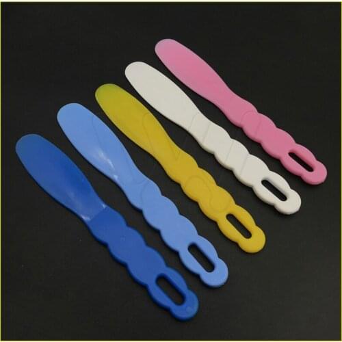 2pcs Material Alginate Assorted Dental Lab Plastic Mixing Spatula for Impression