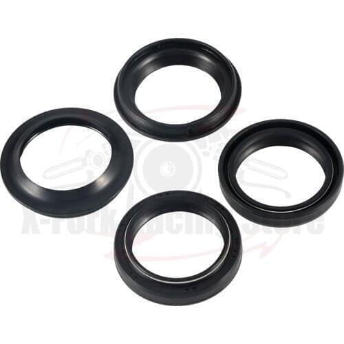 4PCS SET Kit Fork Oil Seals 2PCS & Dust Seals 2 PCS For Honda NV600 Shadow 1993 1994