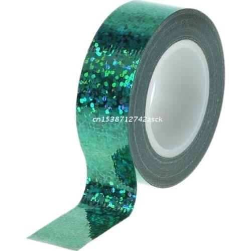77JE Rhythmic Gymnastics Decoration Holographic Glitter Tape Ring Stick Accessory