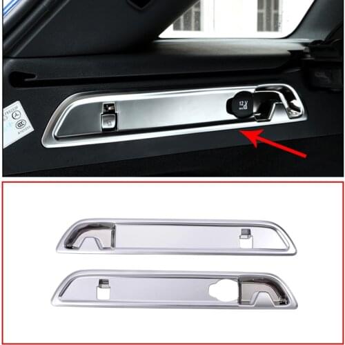 ABS Chrome Trunk Hook decorative Cover Trim 3D stickers Accessories For Mercedes Benz GLC Class X253 200 260 300 2015-2017
