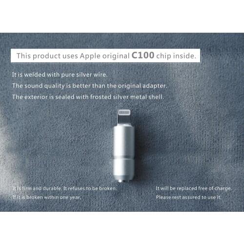 Lightning to 3.5mm Audio Jack Adapter for iPhone 12 Pro Max, Mini, 11, Xs, Xr, New SE, Original Apple MFi Certificated C100