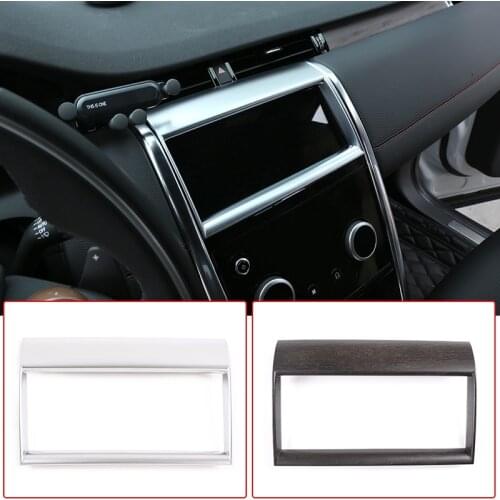 Car Center Console Navigation Screen Frame Cover ABS Carbon Fiber For Land Rover Discovery Sport 2020 Auto Accessories Interior