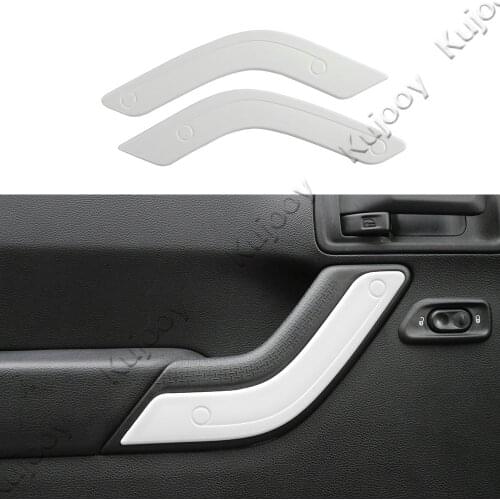 White ABS Car Interior Door Handle Cover Trim Frame for Jeep Wrangler 2011-2017 Car Styling Accessories