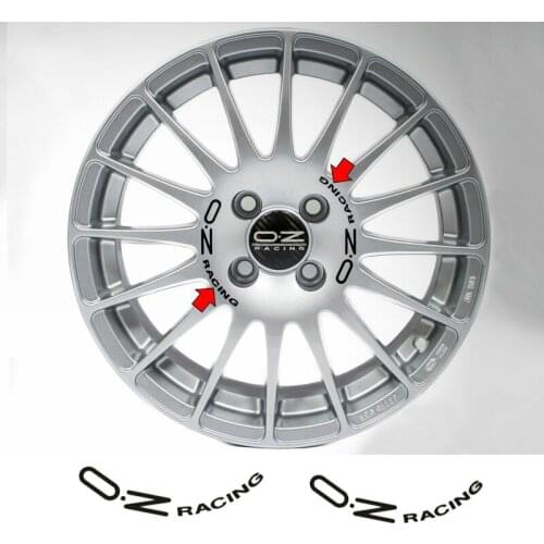 Classic Design Racing Wheel Stickerfor OZ Rally Racing Wheels Spoke StickersCar Bumper Window Waterproof Auto Sunscreenkk11*3cm