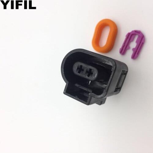 10pcs/lot 2 Pin/Way Inlet Temperature Bleed Valve Connector Natural Gas Plug For VW Polo Golf Jetta Passat Audi A4 A6 A8 Q5 Q7