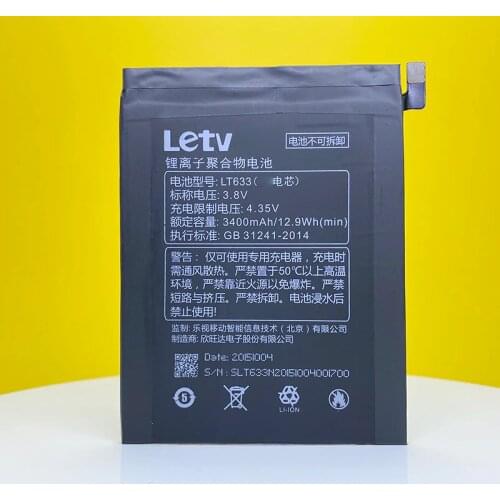 LT633 3400mAh Battery For Letv Le 1 Max X900 Le One Max X900 LeEco Le Max Pro X910 Mobile Phone+Tracking Number