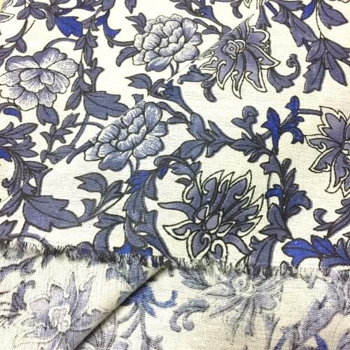 50x145cm/sets Totem orchid restoring ancient ways flower Cotton and linen tree craft cloth printing handmade DIY fabric