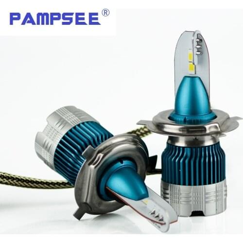 PAMPSEE H4 led Headlights H7 LED Bulb Car H11 H1 H3 HB4 HB3 9007 9006 H8 H27 9004 H13 881 880 60W 8000LM 12V light White 6000K