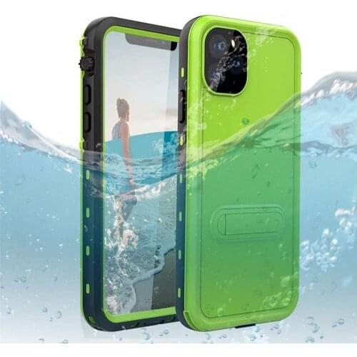 Phone Stand Waterproof Case for iPhone 12 11 Pro Max Underwater Diving Phone Cover for iPhone XR XS Max 12 mini Shockproof Coque