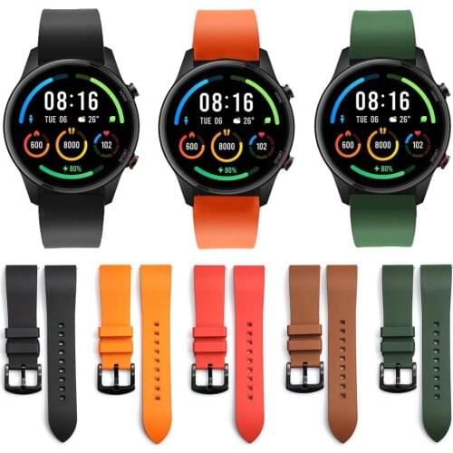 Fluorine Rubber Strap for Xiaomi mi watch color sports edition Strap Bracelet for Mi watch color Watchbands