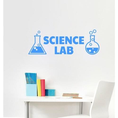 Science Lab Vinyl Wall Decals Chemistry Room Wall Decor Chemistry Art Wall Stickers For Science Classroom Decoration
