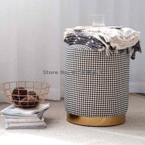 Light luxury style dressing stool Nordic minimalist backrest bedroom dressing chair cloakroom net red ins creative shoe replacem