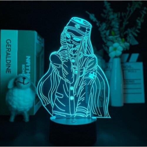 LED Kids Room Night Light Killing Harmony Figure Anime Lamp Night Lighting Teenager Gift Desk Lamp Danganronpa Bluetooth Base