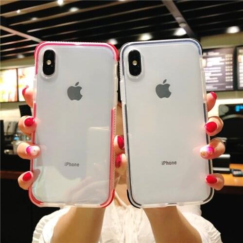 Armor Shockproof Clear Case for iPhone X XR XS MAX 7 8 6S 6 Plus Gasbag Full body Soft Cover for Samsung galaxy S9 S10 Plus S10E