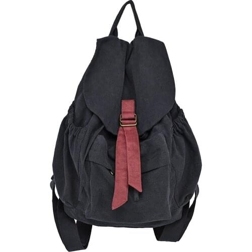 Womens Origional Four Seasons Contrast Color Design Casual Wind Backpack Versatile Backpack