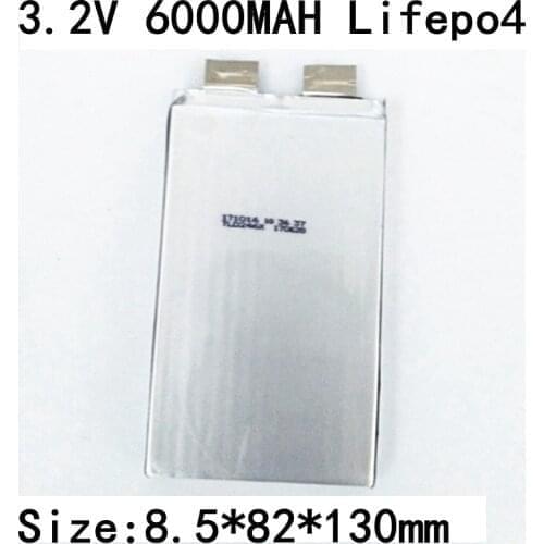 10pcs Lifepo4 3.2v 6Ah Cells 3.2v 6000mah for Diy Lifepo4 Battery Pack 24v 12ah Power Tools Solar Storage Supply Wheelchair Lamp