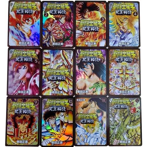 12pcs/set Saint Seiya THE LOST CANVAS Cards Toy Hobbies Hobby Collectibles Game Collection Anime Card Creative Gift